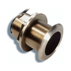 Raymarine B60 Bronzen Low Profile ThruHull diepte transducer, 16-24°hoek. 600W, incl. 9mtr kabel