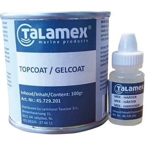Talamex Topcoat/ Gelcoat  Kleurpigment 20ml ral 9010 reinwit