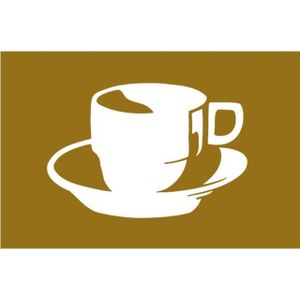 Talamex Koffie vlag bruin 30x45  | Bootvlaggen