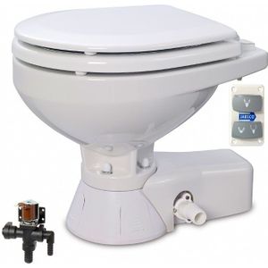 Jabsco Quiet flush stil compact elektrisch toilet met solenoid  24V
