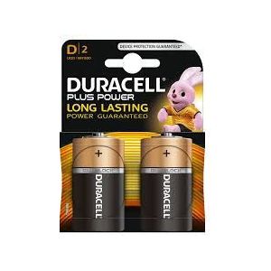 Duracell Plus Alkaline D batterijen - 2 stuks
