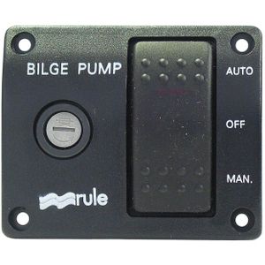 Rule DeLuxe bilgepompschakelpaneel  12V