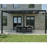 Pratt & Söhne terrasoverkapping helder polycarbonaat 16 mm 5 x 2,5 m