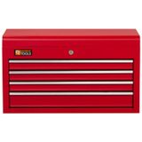 George Tools gereedschapskist 4 lades rood