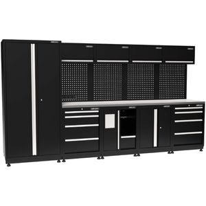 Kraftmeister Pro werkplaatsinrichting Canberra RVS zwart