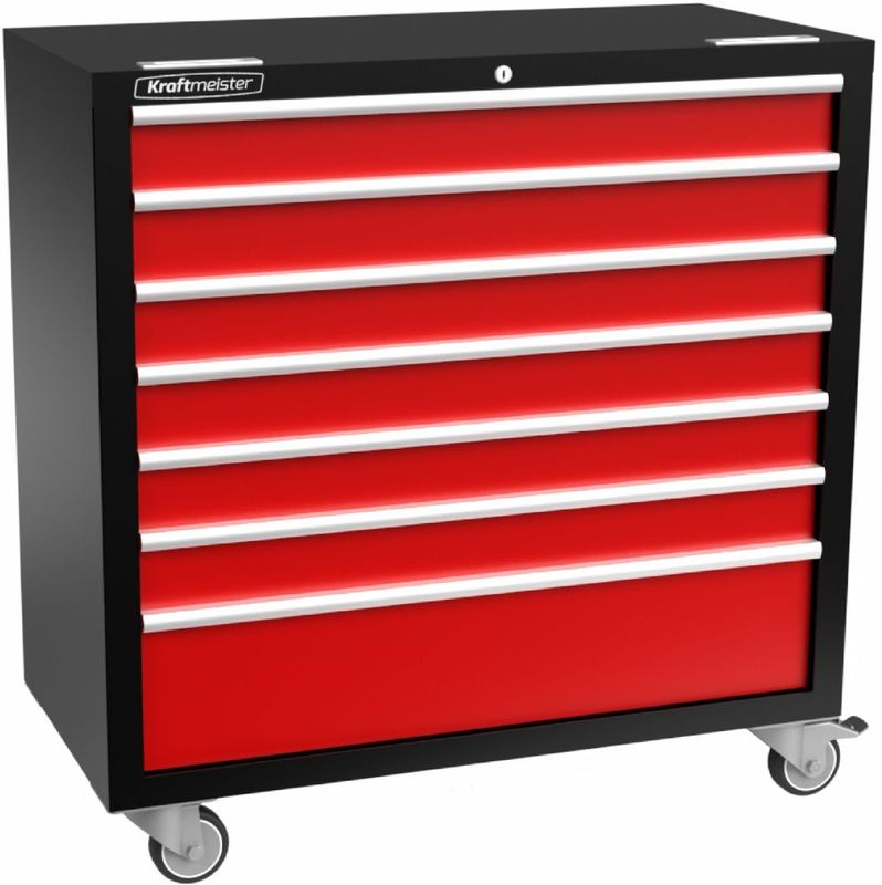 Kraftmeister - Gereedschapswagen - Gereedschapstrolley - Rood - 7 Laden