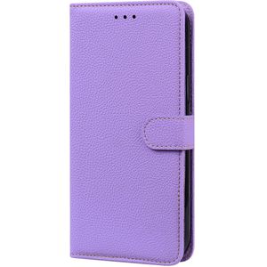 OPPO A96 hoesje - Bookcase - Koord - Pasjeshouder - Portemonnee - Camerabescherming - Kunstleer - Lichtpaars