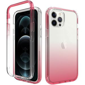 iPhone 11 hoesje - Full body - 2 delig - Shockproof - Siliconen - TPU - Roze