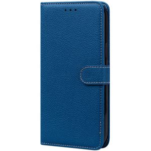 OPPO Reno 7 hoesje - Bookcase - Koord - Pasjeshouder - Portemonnee - Camerabescherming - Kunstleer - Blauw