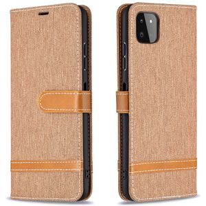 iPhone 11 Pro hoesje - Bookcase - Pasjeshouder - Portemonnee - Vintage - Stof - Kunstleer - Bruin
