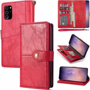 Samsung Galaxy S10 Plus hoesje - Bookcase - Pasjeshouder - Portemonnee - Luxe - Kunstleer - Rood