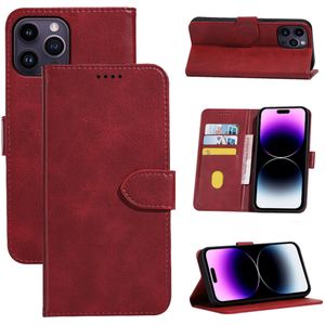 iPhone X hoesje - Bookcase - Pasjeshouder - Portemonnee - Kunstleer - Rood