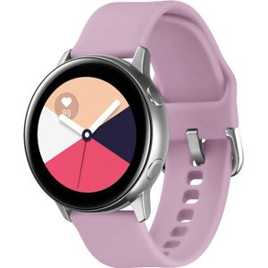 Bandje geschikt voor Samsung Galaxy Watch 40/41/42/44/45/46MM - Geschikt voor Samsung Galaxy Watch 1/2/3/4/5/6/7/Classic Watch 4/Watch 5 Pro/Watch 6 Classic/Watch Active/Watch Active 2 - Maat S - Horlogebandje - Siliconen - Paars
