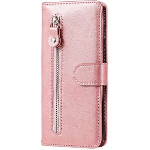 iPhone 12 Pro Max hoesje - Bookcase - Pasjeshouder - Portemonnee - Rits - Kunstleer - Rose Goud
