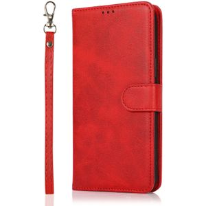 iPhone 12 Mini hoesje - Bookcase - Koord - Pasjeshouder - Portemonnee - Kunstleer - Rood