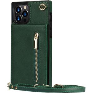 Samsung Galaxy S25 Ultra hoesje - Backcover - Pasjeshouder - Portemonnee - Koord - Kunstleer - Groen