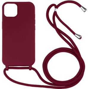 Samsung Galaxy A35 hoesje - Backcover - Koord - Softcase - Flexibel - TPU - Rood