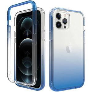 iPhone XR hoesje - Full body - 2 delig - Shockproof - Siliconen - TPU - Blauw