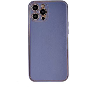 iPhone 11 Pro Max hoesje - Backcover - Luxe - Kunstleer - Paars