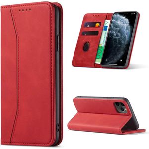 iPhone 15 Pro hoesje -  Bookcase -  Pasjeshouder -  Portemonnee -  Kunstleer -  Rood
