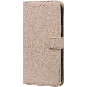 OPPO A54 hoesje - Bookcase - Koord - Pasjeshouder - Portemonnee - Camerabescherming - Kunstleer - Beige