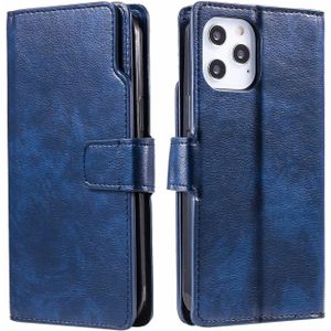 iPhone 12 Pro Max hoesje - Bookcase - Pasjeshouder - Portemonnee - Luxe - Kunstleer - Blauw