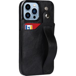 Samsung Galaxy S21 hoesje - Backcover - Pasjeshouder - Portemonnee - Handvat - Kunstleer - Zwart
