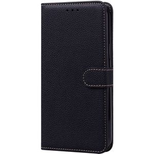 iPhone 12 Pro hoesje - Bookcase - Koord - Pasjeshouder - Portemonnee - Camerabescherming - Kunstleer - Zwart