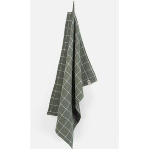 Keukendoek Walra Dry With Cubes Legergroen 