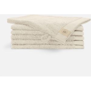 Walra Washandset Remade Cotton set van 6 stuks - Beige - 70% gerecycled Katoen / 30% Katoen 550 gr/m²