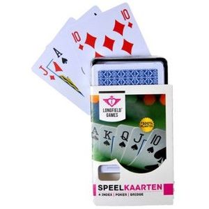 Longfield Games 100% Plastic Speelkaarten - Poker/Bridge - 54 Kaarten per Pakje