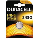 Batterij Duracell Knoopcel 1xCR2430 Lithium Ø24mm 3V-280mAh - 10 Stuks