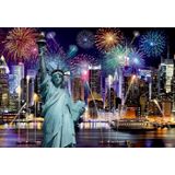 Wooden puzzle New York by night L 400