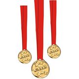 6 Medailles winner met rood lint 14575