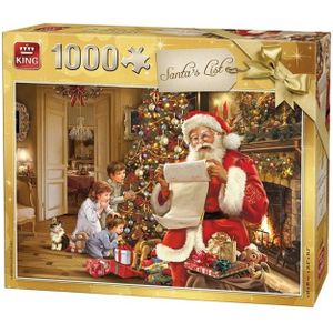 King puzzel santa s list 1.000 st. 5767