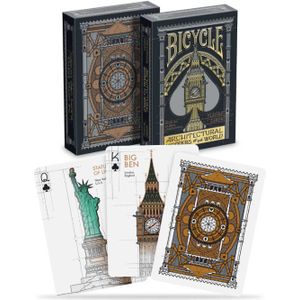 Bicycle Architectural Wonders of the World - Premium Speelkaarten - Poker - Ultimates Collectie - Collectible