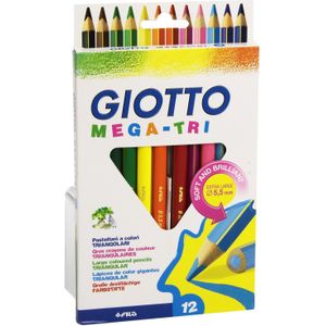 12 Giotto Mega Tri kleurpotloden 220600