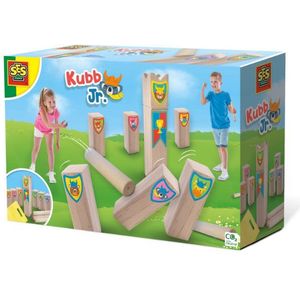 SES Kubb Junior 02297 - Gezelschapsspel voor jonge Vikingen - Geschikt voor buitengebruik