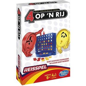 Hasbro Reisspelletje 4 op een rij - Compacte versie voor onderweg - Geschikt voor 2 spelers vanaf 6 jaar