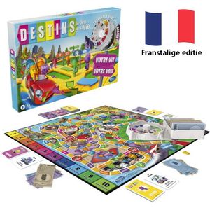 Hasbro Bordspel Levensweg (FR) - Spannend spel voor kinderen vanaf 8 jaar - 2-4 spelers - Kleurrijke staafjes en avontuurlijke keuzes!
