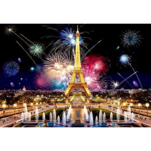 Wooden City - 2in1 - Houten Legpuzzel - Paris By Night - 37,5x25,4cm