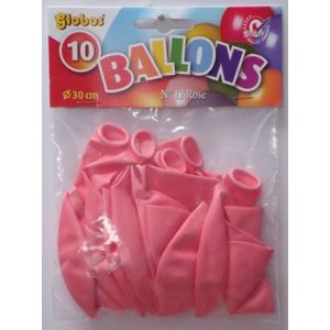 10 roze ballonnen in zak