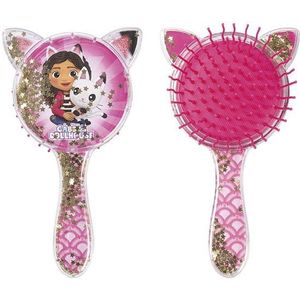 Gabbys Dollhouse - Haarborstel - Met Kattenoren - Goudkleurige Sterretjes