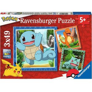 Ravensburger Puzzelset 3x49 stukjes - Kleurrijke Motieven - Geschikt voor Kinderen vanaf 5 jaar - Inclusief Mini-Poster - EAN: 4005556055869