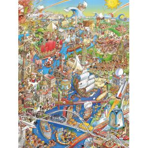Puzzel History River (1500 stuks) - Cartoon Thema
