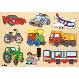 Houten puzzel transport (91906) - 30 x 21cm