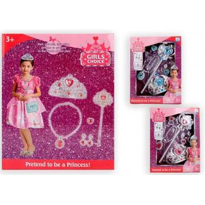 Set tiara en sieraden in doos 8701