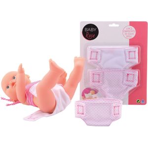 Baby rose 2 stoffen luiers 27593