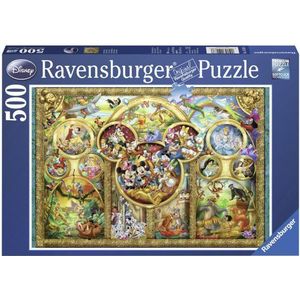 Most Famous Disney Characters (500 stukjes) - Ravensburger Puzzel