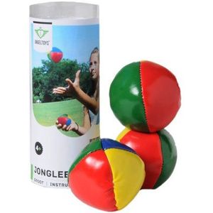 3 Jongleerballen 6,5cm in koker 756000